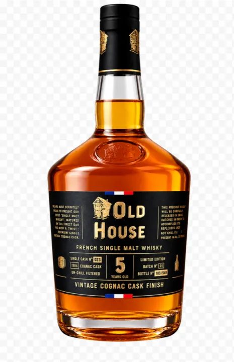 Prunier – Old House 5 YO French Whisky Vintage Cognac Cask Finish 45%